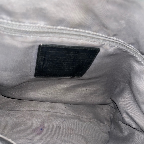 Coach Ashley Pleated Black Shoulder Bag (Large)- F13764 - Picture 5 of 6